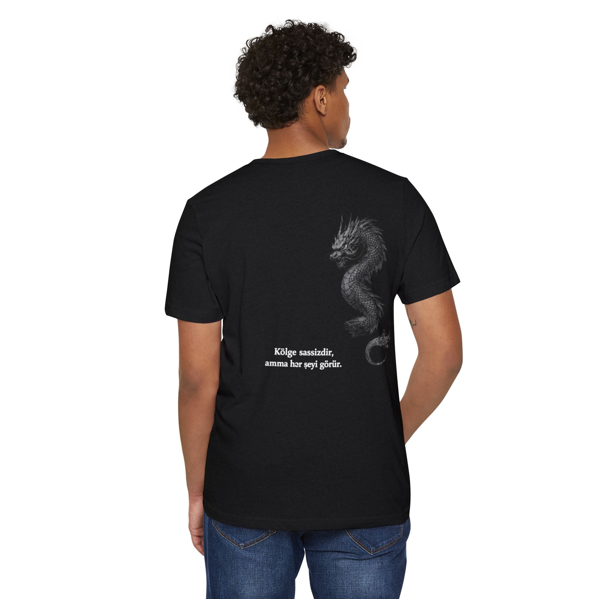 Samurai Quote T‑Shirt — "Silence is a Sword" Japanese Calligraphy Tee